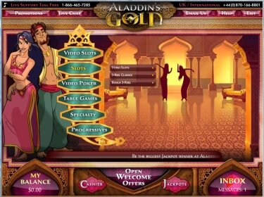 Aladdin's Gold Casino lobby